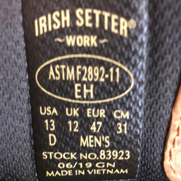 NEW Men's Red Wing Irish Setter Marshall Waterproof Boot - Picture 10 of 11